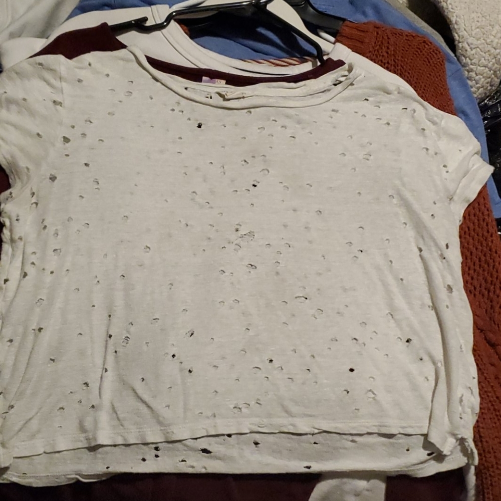 Crop top with holes